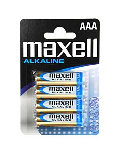 Blister 4 Pilas AAA Maxell Alcalinas