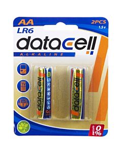 Blister 2 pilas alcalinas LR6/AA - Datacell